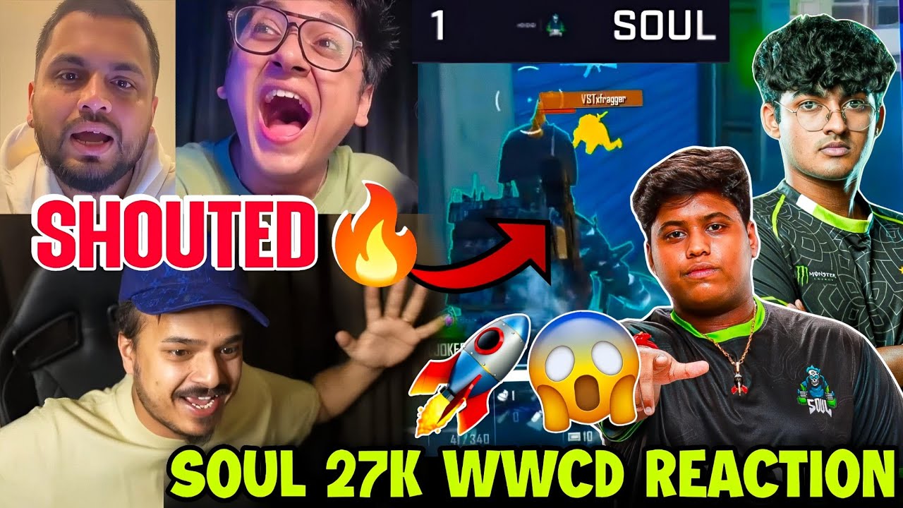 Thug SID S8ul Reaction SOUL Qualified🚀🤯 27 Finishes Crazy WWCD🥶 Joker Goblin Destroyed Lobby🔥