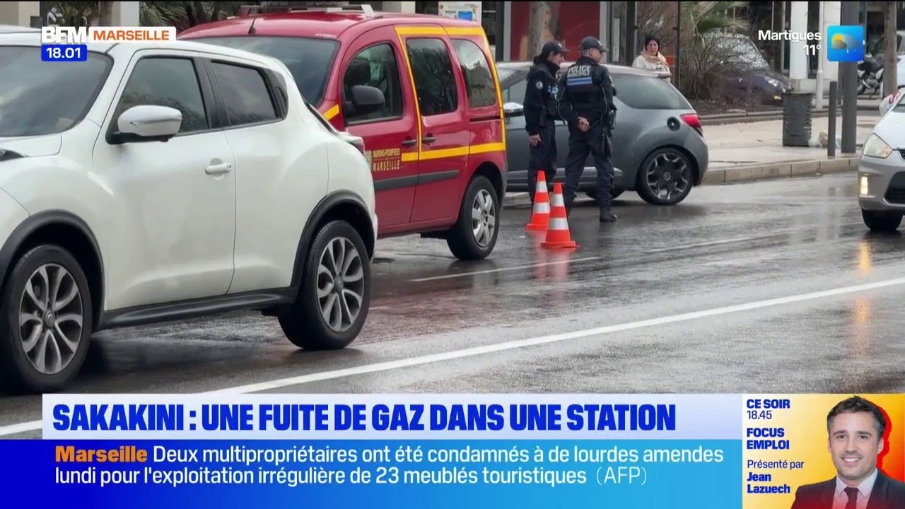 Marseille : une fuite de gaz dans une station boulevard Sakakini