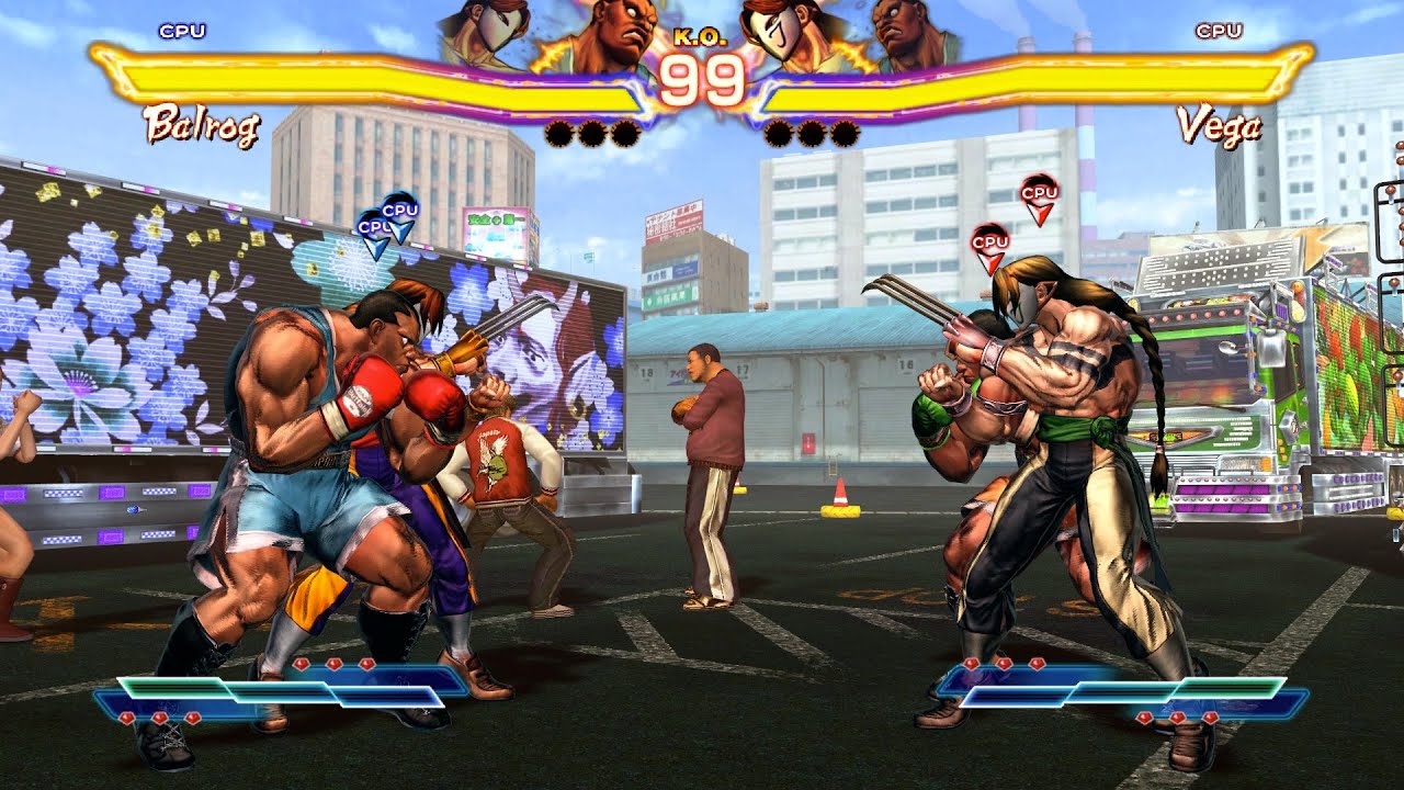 Balrog & Vega Mirror Match! Great AI Match!