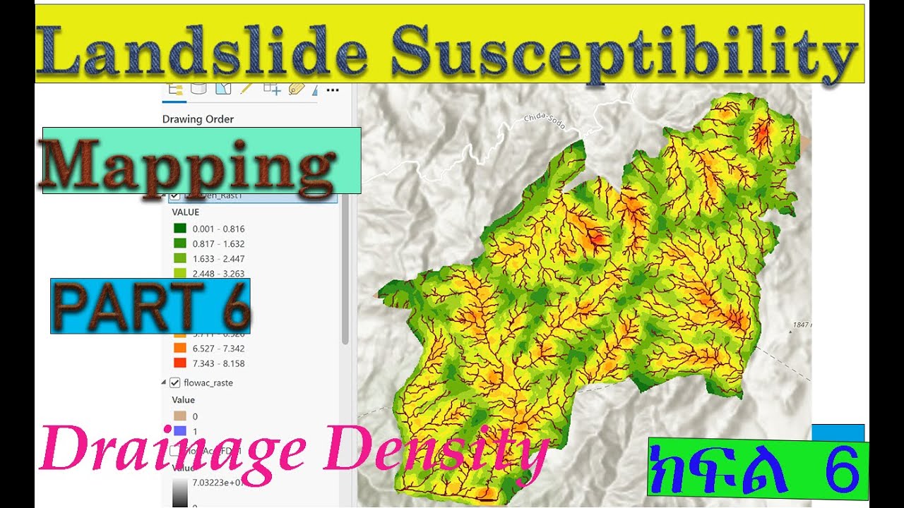 Landslide Susceptibility Mapping || PART 6: #Drainage_Density #ArcGIS Pro