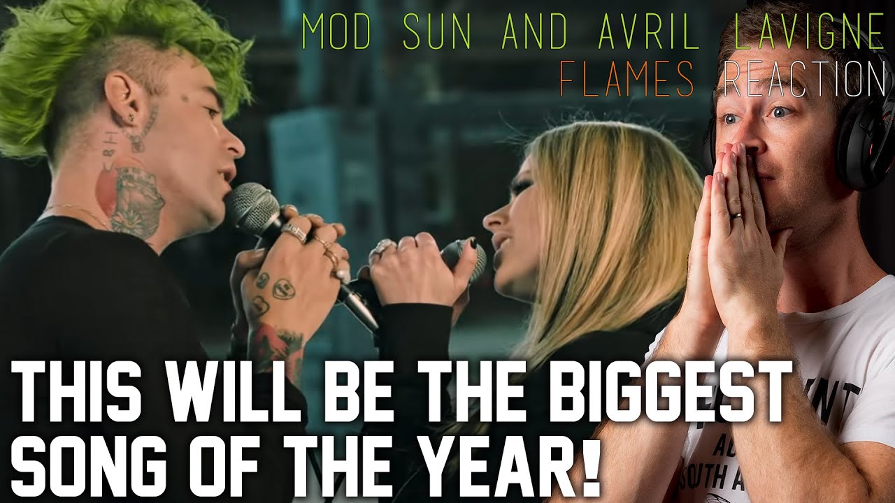 MOD SUN Feat. Avril Lavigne - Flames // THIS. IS. HUGE. // Aussie Rock Bass Player Reacts