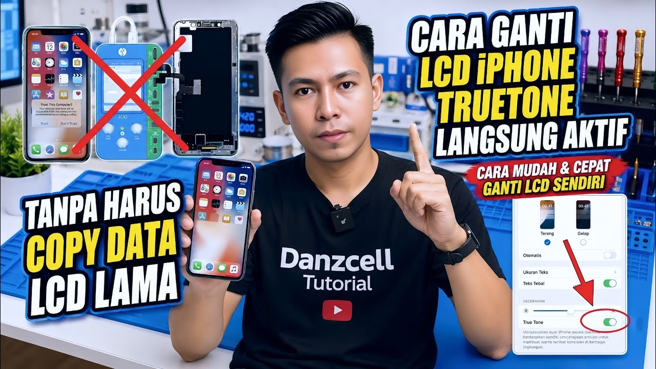 GANTI LCD iPHONE TRUE TONE LANGSUNG AKTIF TANPA COPY DATA DI iOS 18.3