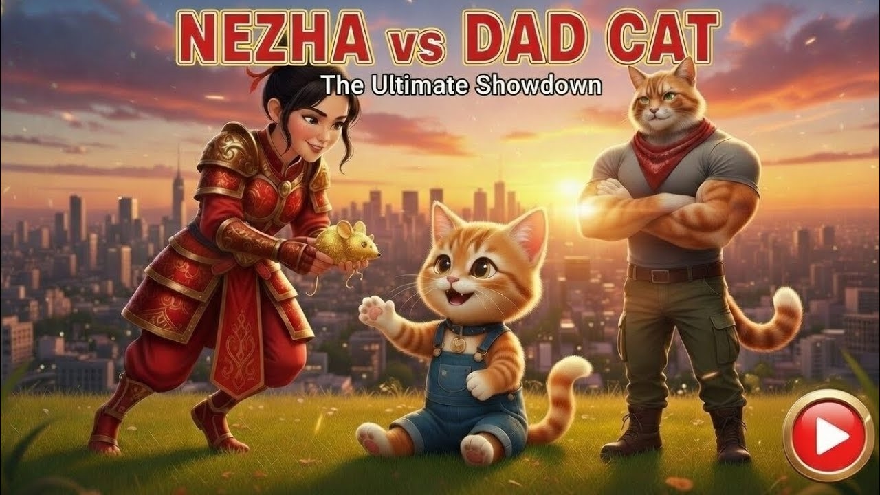 Nezha vs Dad Cat | He Challenged Dad Cat And Regretted It