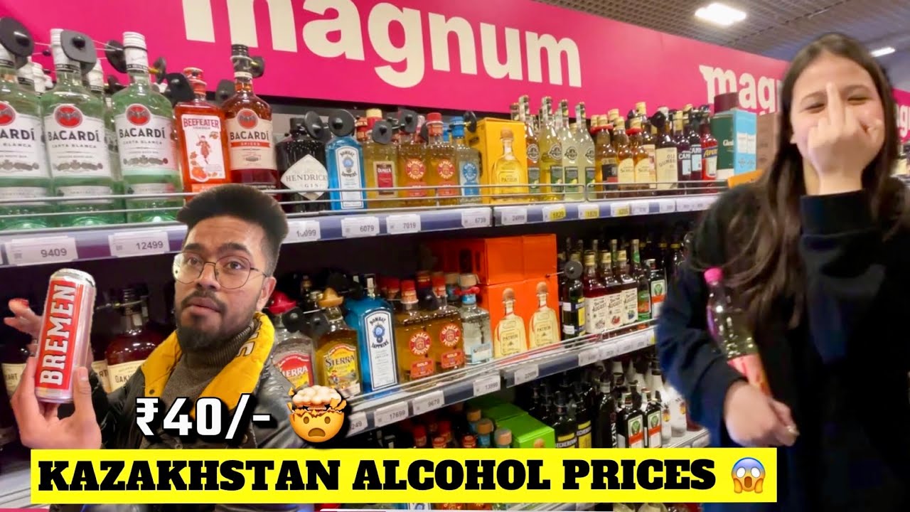 🔥CHEAPEST #LIQUOR RATES IN #KAZAKHSTAN 🇰🇿 | KAZAK GIRL SHOWING ME MIDDLE FINGER 😡 |