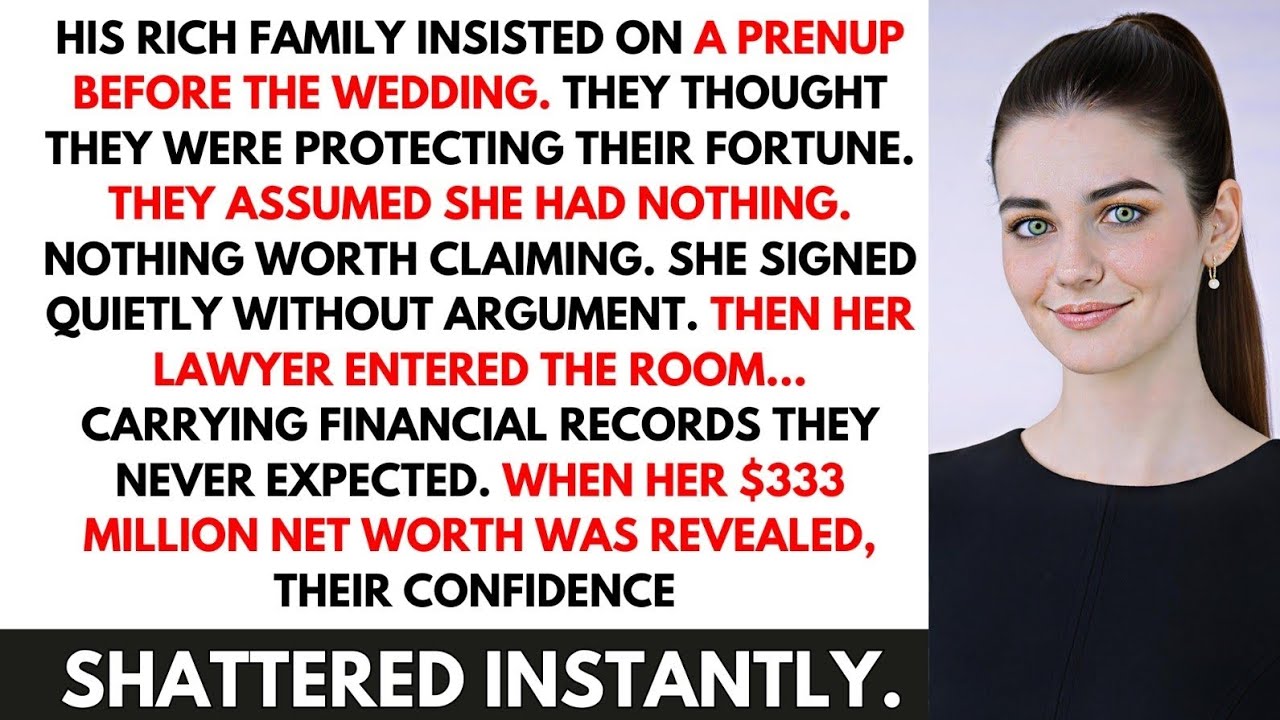 His Rich Family Forced A Prenup… Then Her Lawyer Dropped Her $333M Net Worth.