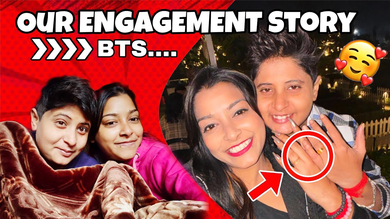 Our ENGAGEMENT Story ❤️😄 #romantic #lesbiancouplevlog