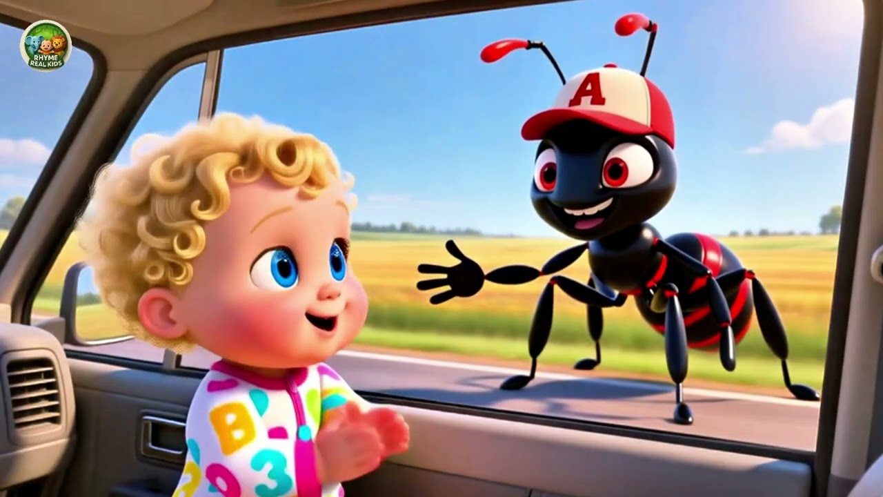 Baby Ant the Car Window 🐜🚗 Fun Tiny Adventure Song for Kids | Viral Nursery Rhyme Adventure