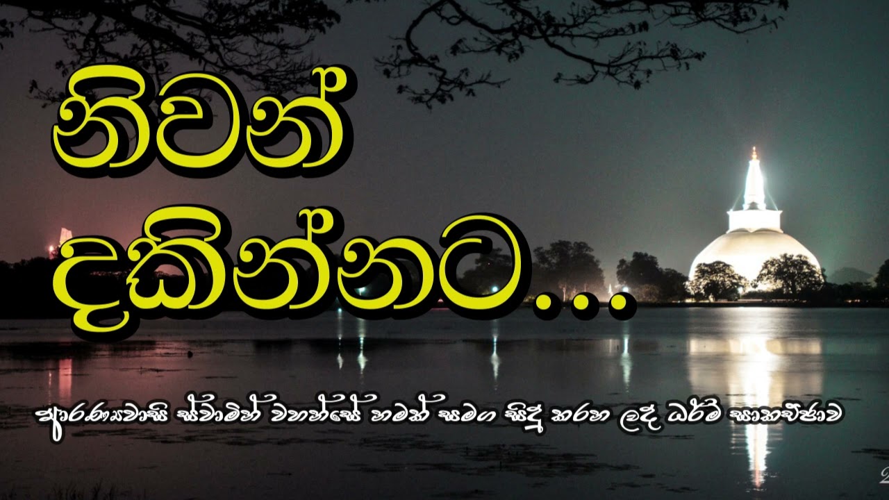 නිවන් දකින්නට... | ආරණ්‍යවාසි ස්වාමින් වහන්සේ නමක් සමග සිදු කරන ලද ධර්ම සාකච්ඡාව