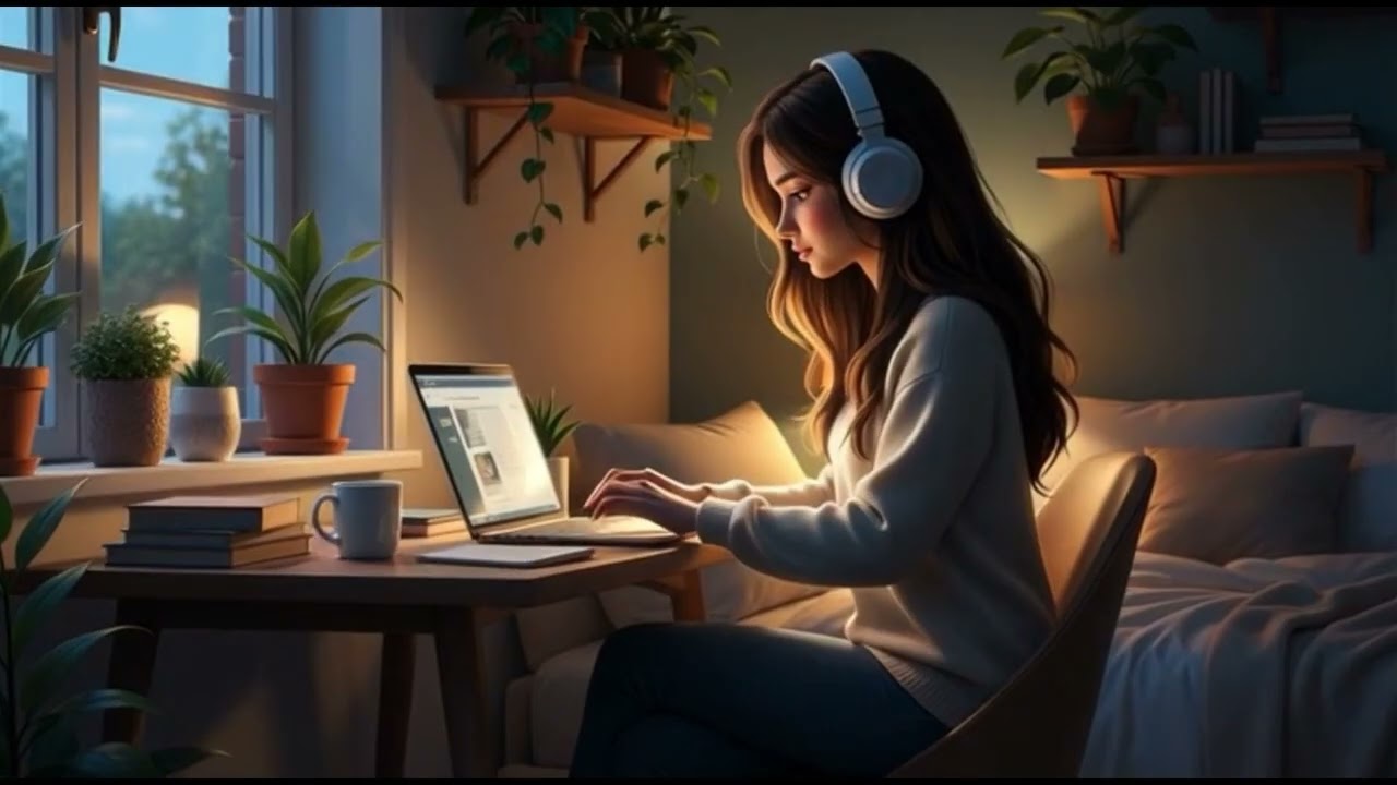 1 Hora de Música Lo-Fi para Estudiar y Trabajar 🌙☕ | Noche Tranquila