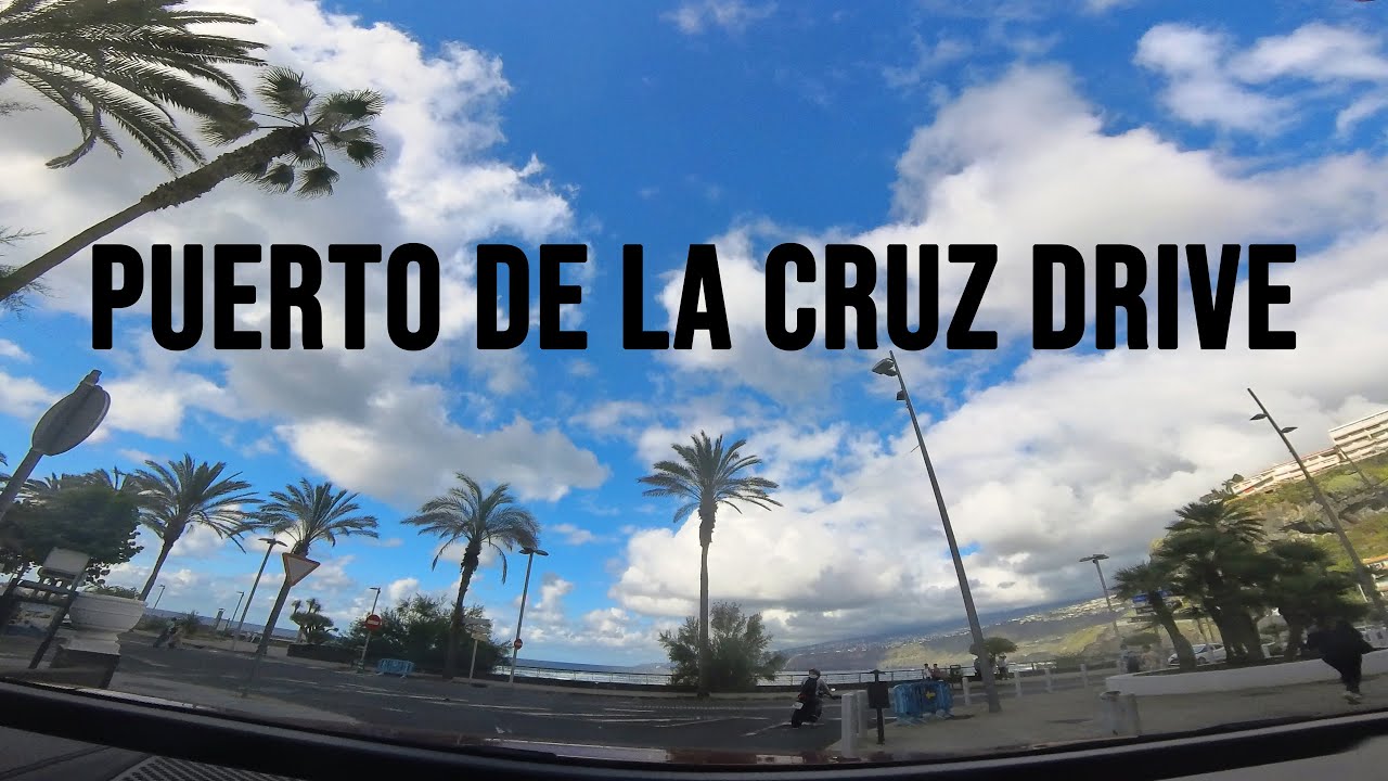 Autofahrt durch Puerto de la Cruz 🚗 | Scenic Drive in Tenerife's Charming Streets 🇮🇨