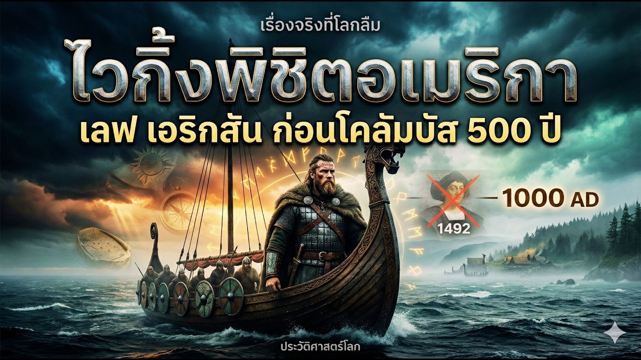 ไวกิ้งพิชิตอเมริกา : เรื่องจริงที่โลกลืมของ เลฟ เอริกสัน ก่อนโคลัมบัส 500 ปี