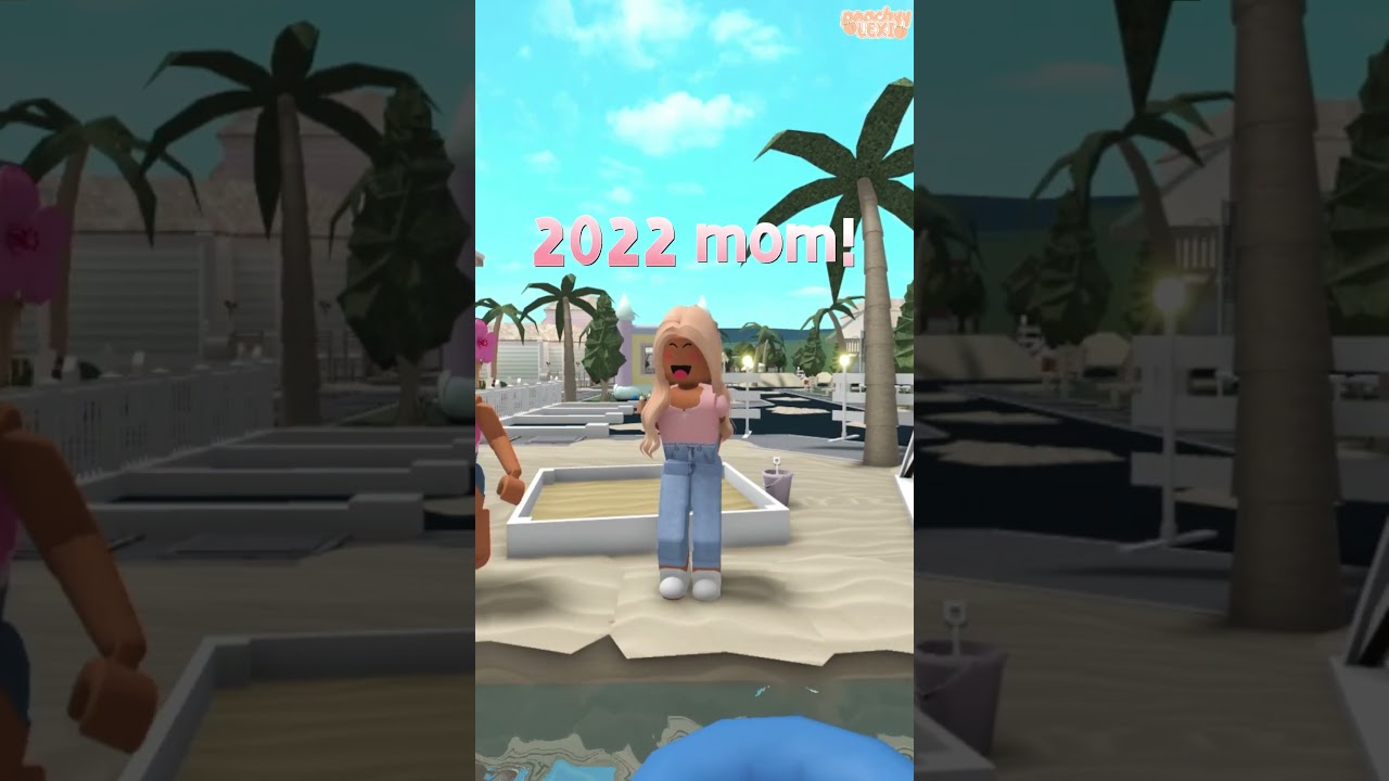 MY BLOXBURG MOM ERAS FROM EACH ROLEPLAY SERIES!🩷 #roblox #bloxburg #family #roleplay