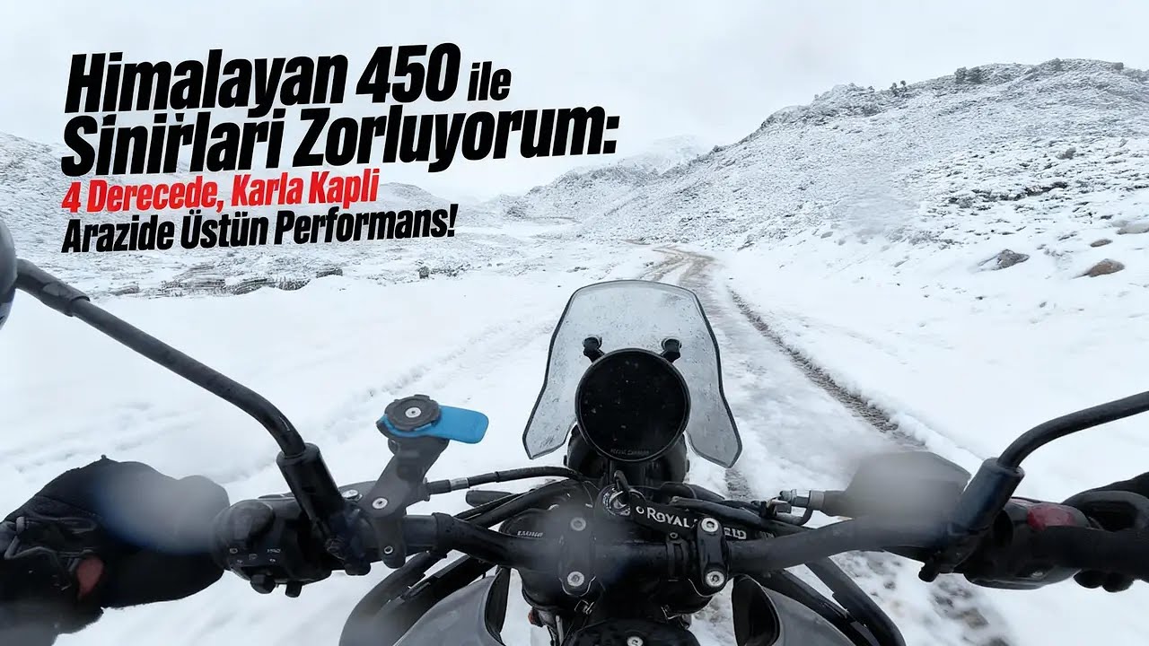 ROYAL ENFİELD HİMALAYAN 450 KAR'DA ORJİNAL LASTİKLERİ İLE NELER YAPABİLİYOR