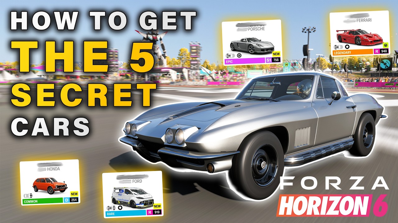 How to get All 5 Secret HIDDEN Reward Cars ► Forza Horizon 6
