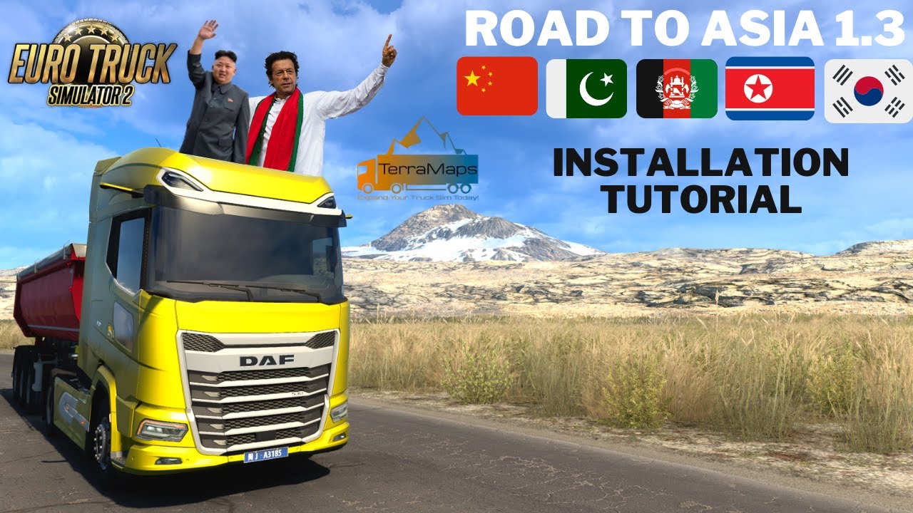 [ETS2] How To Download + Install Road To Asia MAP MOD in Hindi | Euro Truck Simulator 2