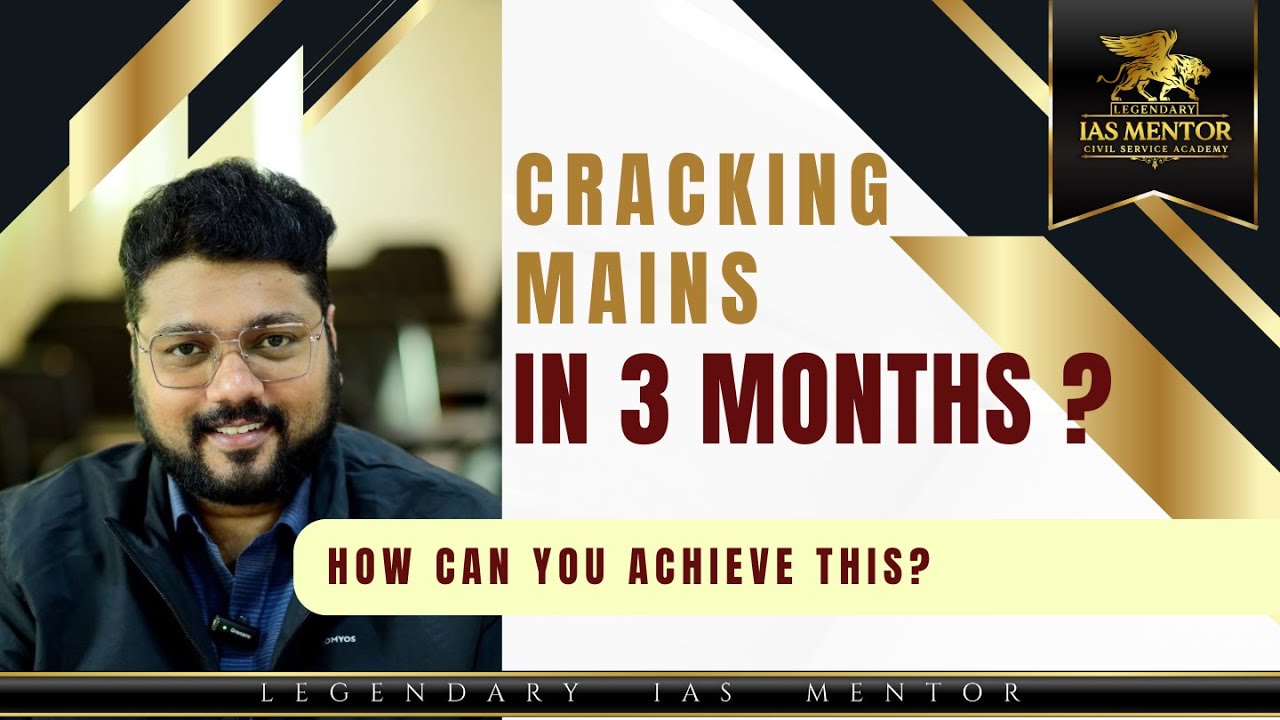 CRACKING MAINS 2025 IN 3 MONTHS. How to do this? #mains2025   #csemains #mainstestseries #upscmains