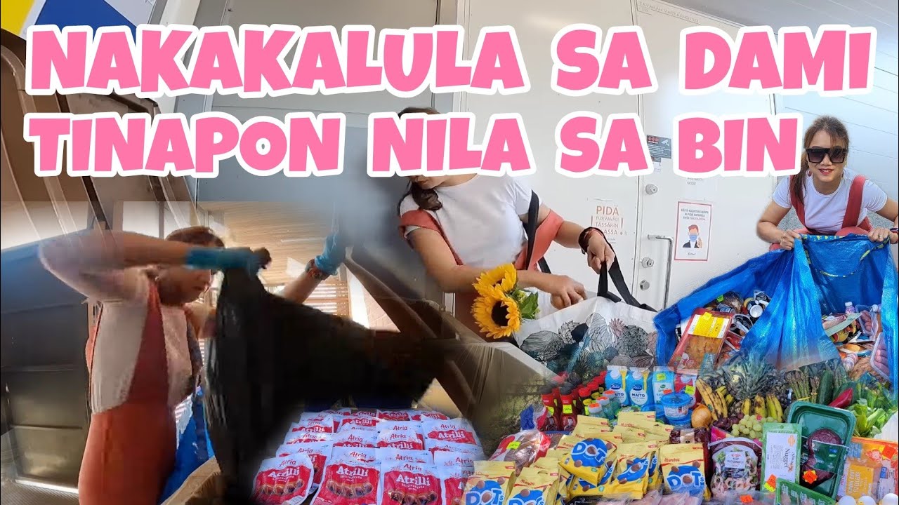 NAKAHUGOT ULIT NG BLACK BAG NA PUNO NG KARNE | DUMPSTER DIVING IN FINLAND | THAI-FINNISH