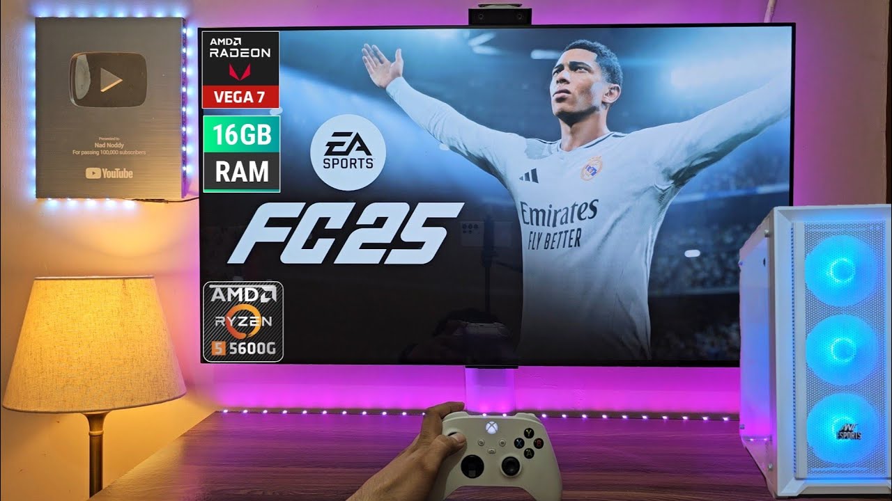 ПК EA FC25 (Ryzen 5 5600g + 16 ГБ ОЗУ) 1080P 60FPS