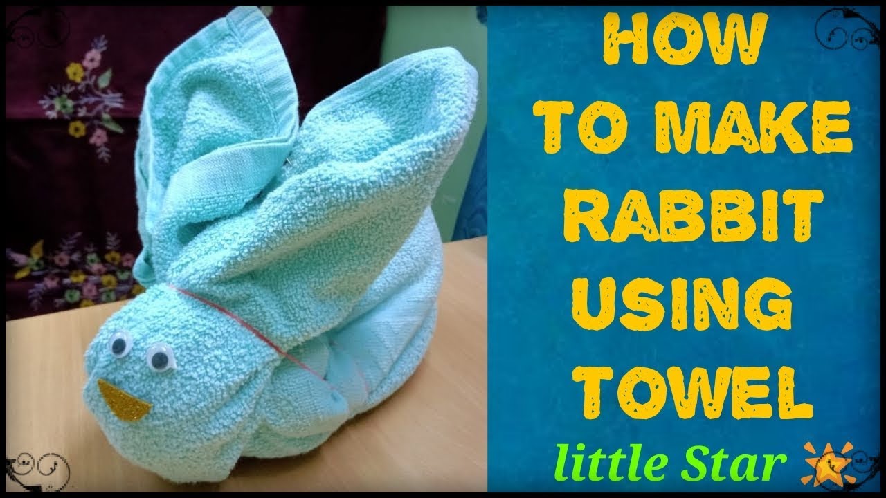 How to make Rabbit using towel / Tatta decoration / Work Education