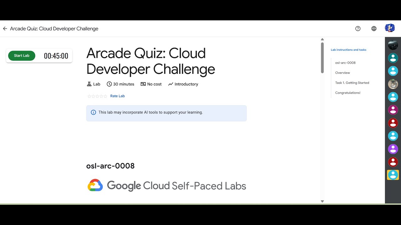 Arcade Quiz: Cloud Developer Challenge || Lab Solution || Arcade Quiz April 2025
