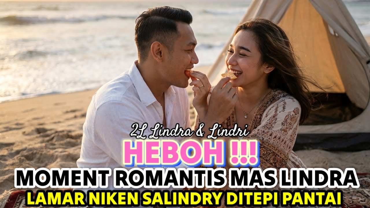 HEBOH‼️ Momen Romantis Mas Lindra Bupati Tuban Lamar Niken Salindry di Pantai, Netizen Auto Baper
