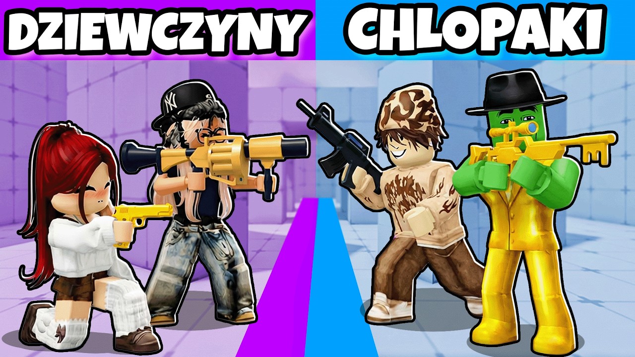 DZIEWCZYNY vs CHŁOPAKI w ROBLOX RIVALS!😲