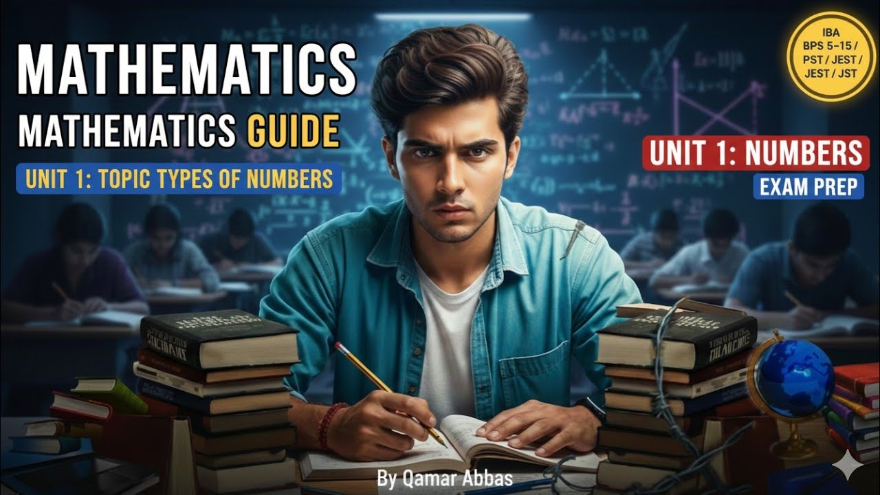 Mathematics Guide | Unit 1: Topic Types of Numbers | IBA BPS 5–15, PST, JEST, JST Exam Preparation