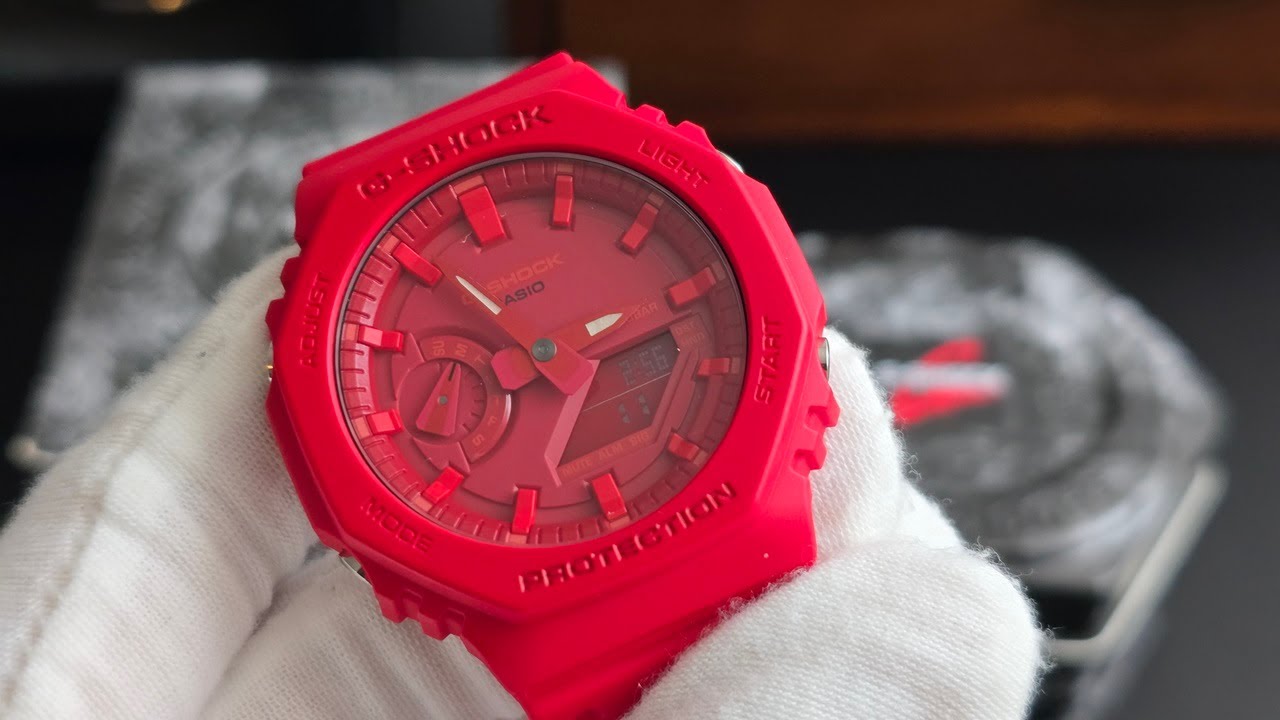 Casio G-Shock "CASIOAK", GA2100-4A, Analog-Digital Red Dial Watch | Unboxing and Quick Look