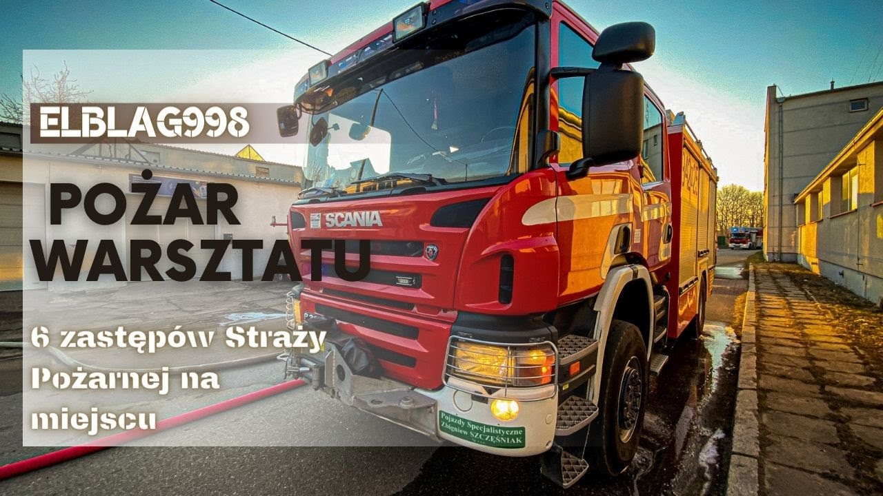 POŻAR WARSZTATU - 5 SPALONYCH AUT