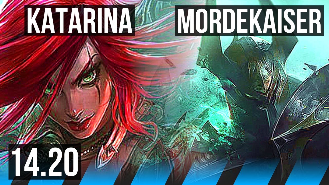 KATARINA vs MORDEKAISER (MID) | 800+ games | NA Master | 14.20