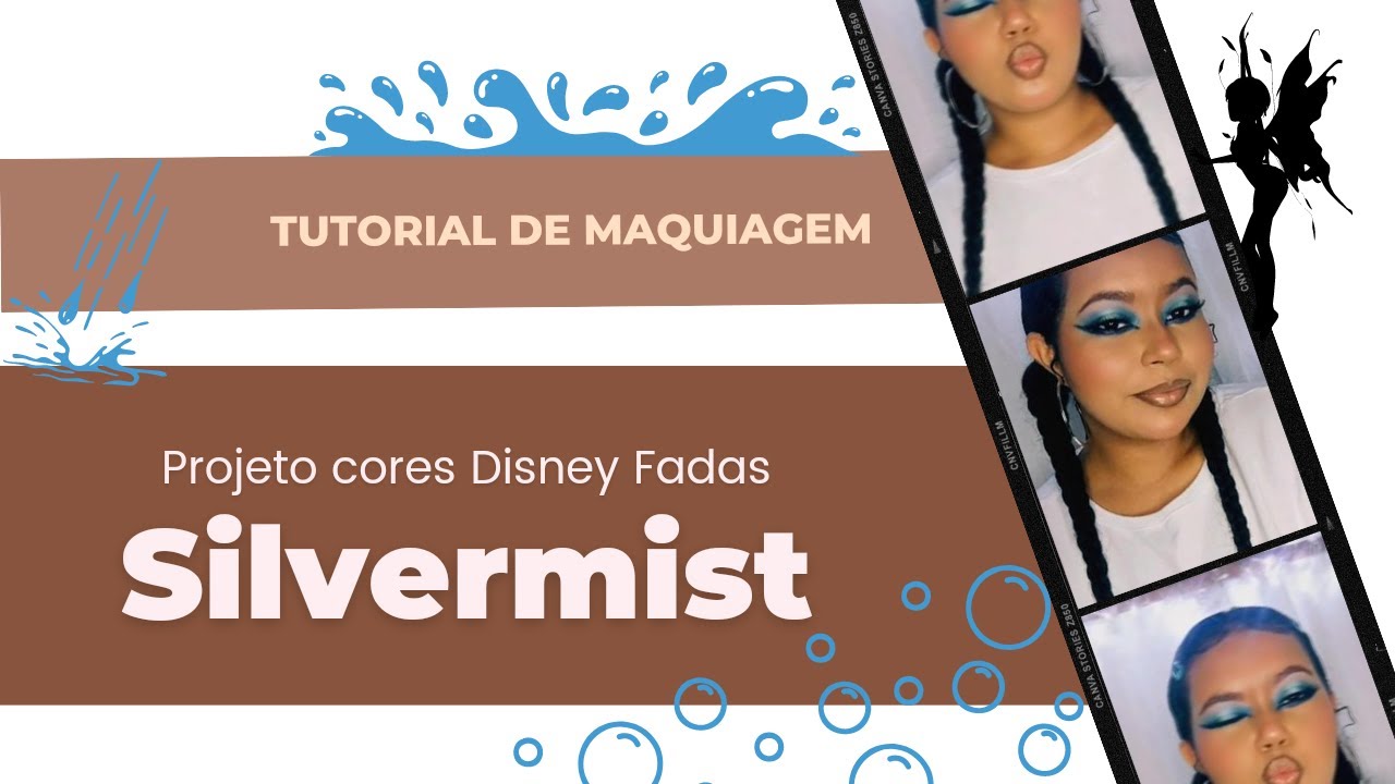TUTORIAL DE MAQUIAGEM AZUL (inspirada na fada Silvermist)