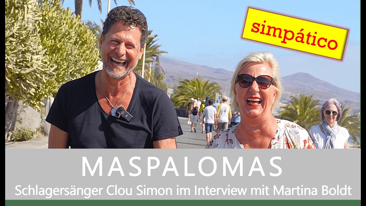 GRAN CANARIA / MASPALOMAS Interview mit dem sympathischen Schlagersänger Clou Simon