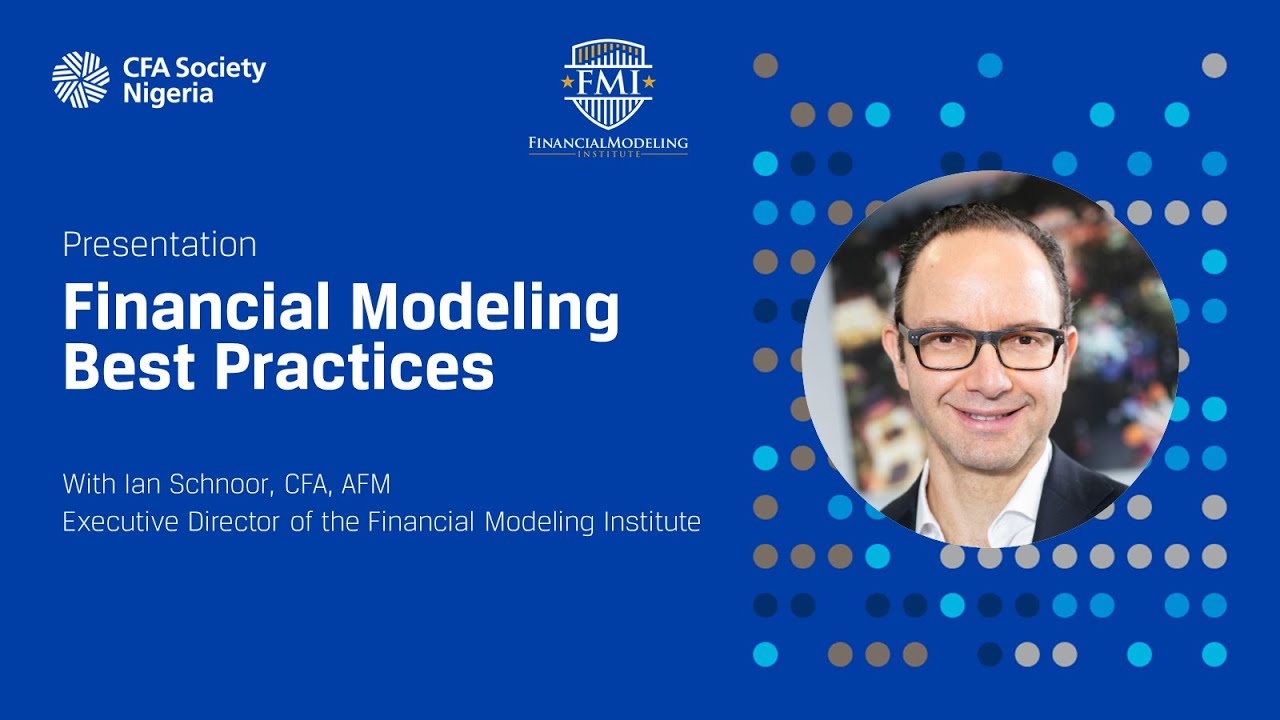 [Webinar] Financial Modeling Best Practices presentation by the Financial Modeling Institute