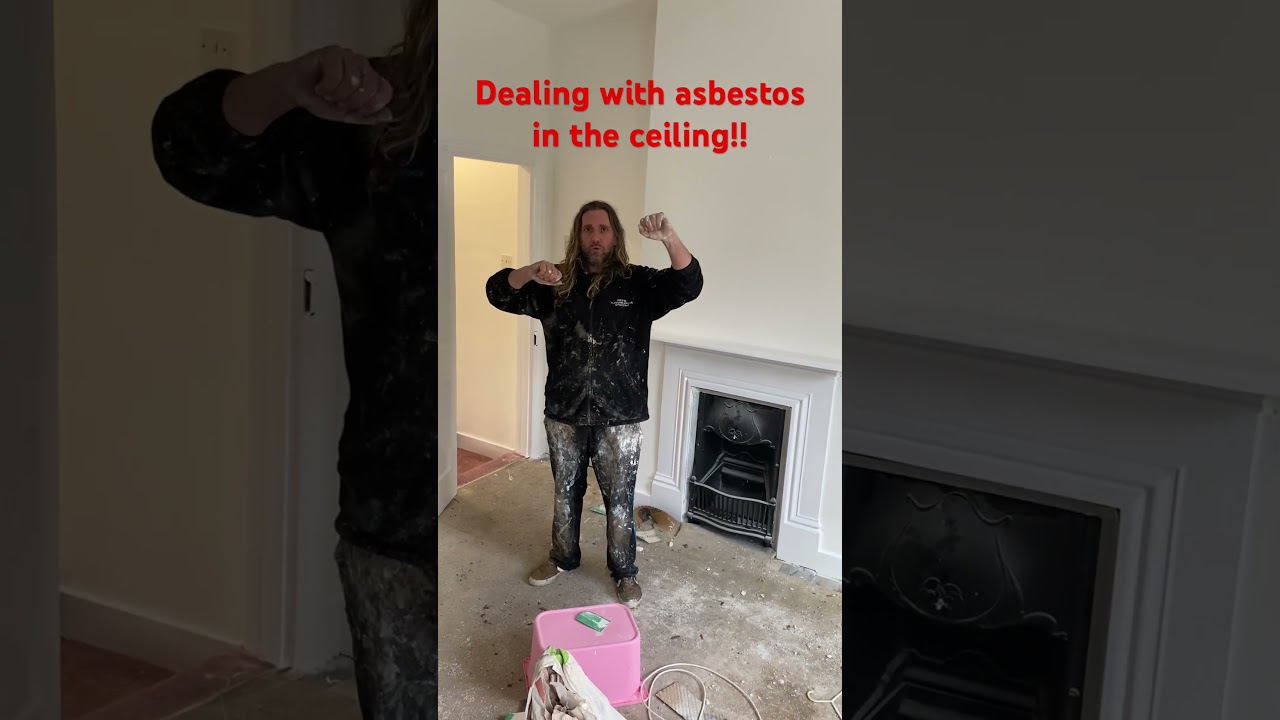 Solve ceiling asbestos worries easily!! #diy #btl#handyman #property #plastering #buytolet #buytolet