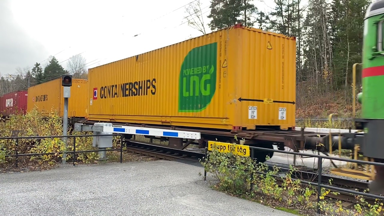 Plattformsbommar Segersäng / Swedish platform path level crossing