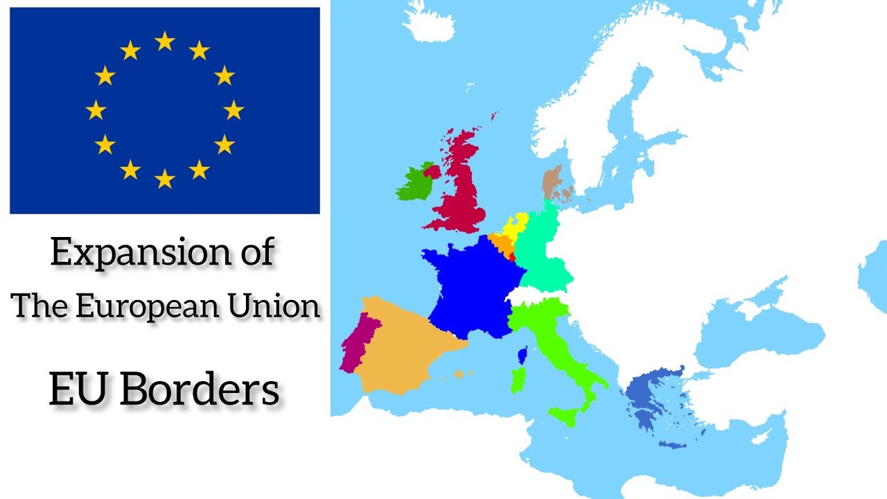 The Expansion of The European Union - EU Borders - Map