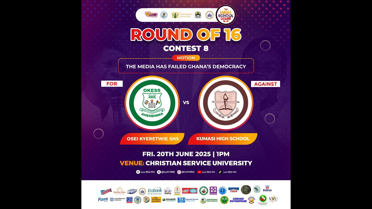 High School Debate Clash: Osei Kyeretwie SHS vs. Kumasi High School