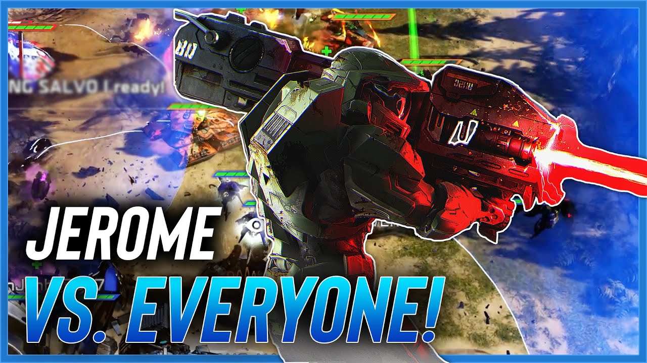 Jerome battles EVERYONE in Halo Wars 2!