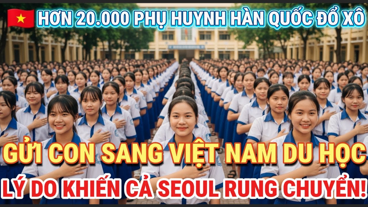 Hơn 20.000 phụ huynh Hàn Quốc ồ ạt cho con du học Việt Nam, lý do làm cả Seoul rung chuyển thật sốc!