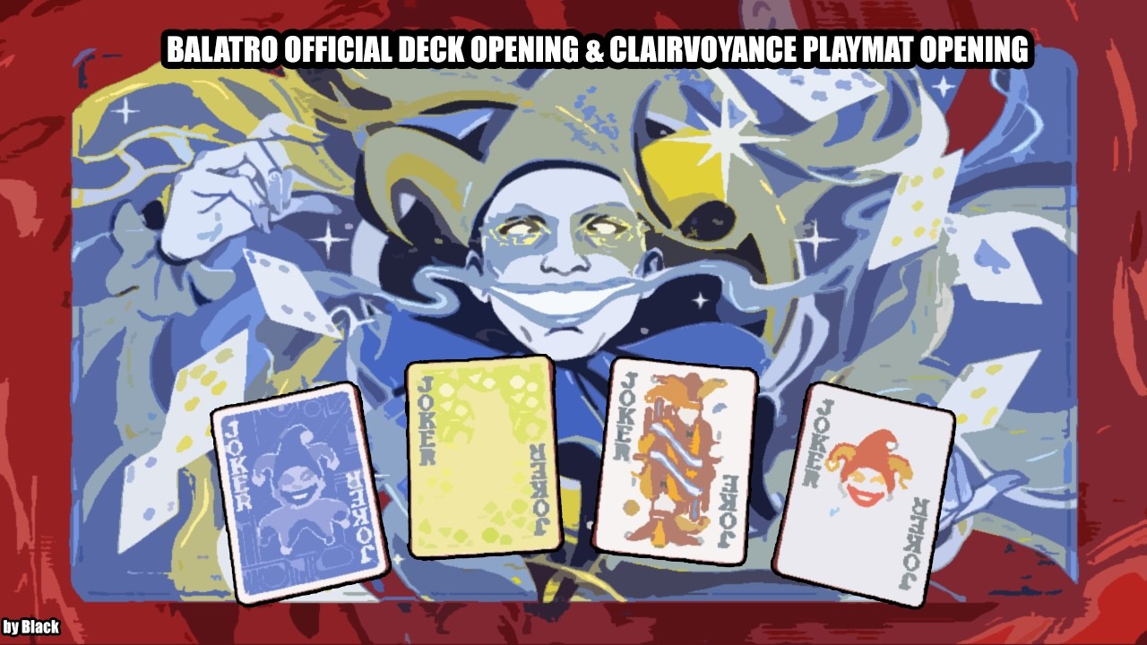 Balatro: Official Deck Opening & Clairvoyance Playmat Opening! - by Blackmaster99 (ITA)
