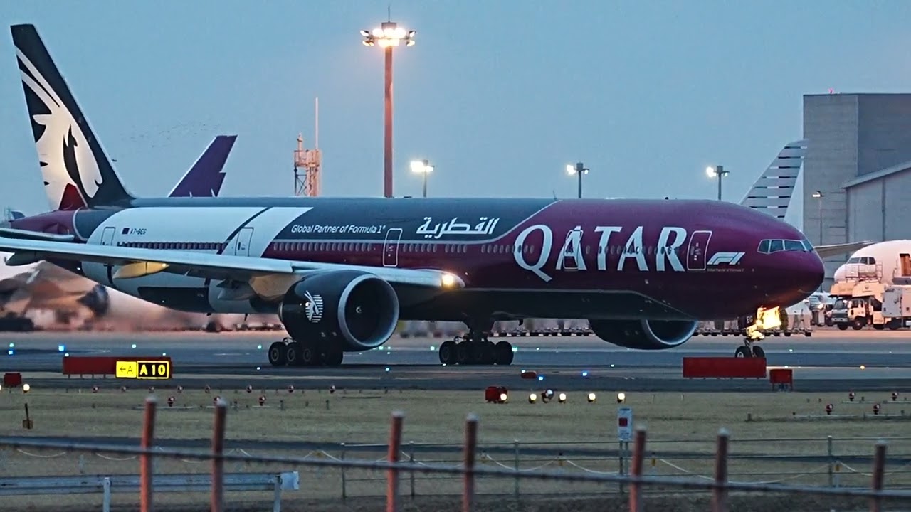 NRT成田空港＃エミレーツA380&カタールFI特別塗装