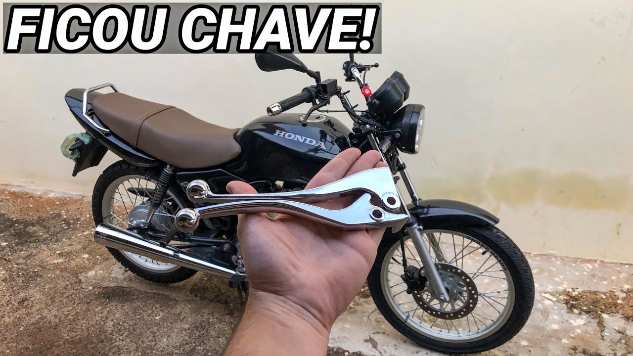 COLOQUEI MANETES CROMADO NA CG 125 FAN!