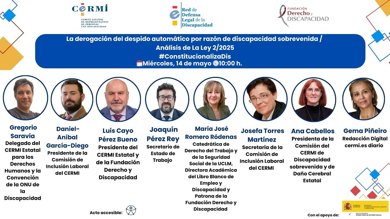 Derogación del despido automático por razón de discapacidad sobrevenida: Análisis de la Ley 2/2025