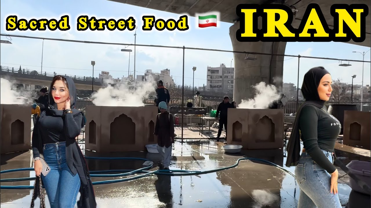 Making Samanu on the Streets of Shiraz, Iran 🇮🇷 | Traditional Nowruz Food | 4K Walking Tour