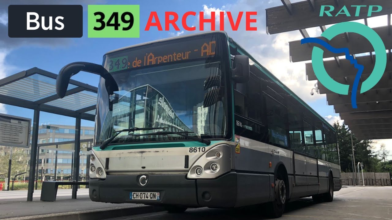 Bus 349 RATP | Trajet sur l'Aéroport Charles de Gaulle - Roissypôle - RER - 4K