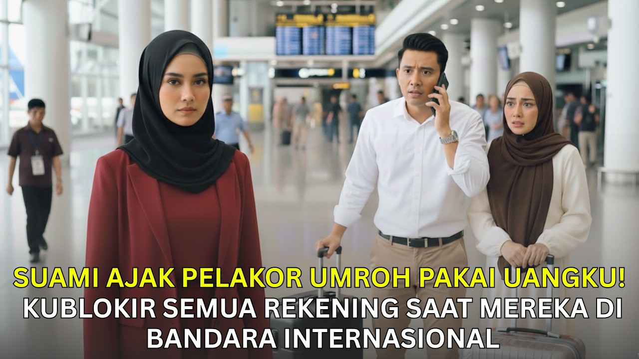 Suami Ajak Pelakor Umroh Pakai Uangku! Kublokir Semua Rekening Saat Mereka Di Bandara Internasional