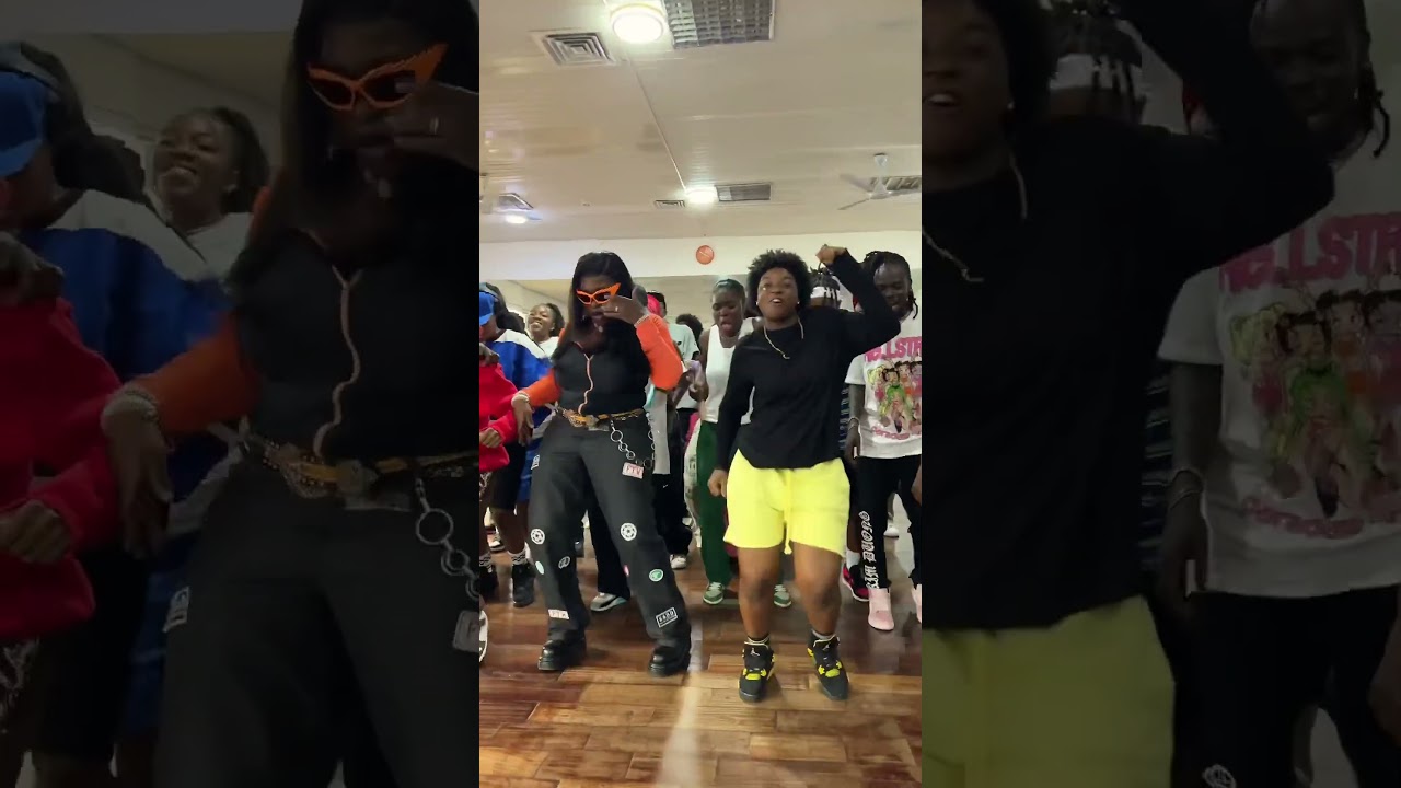 Sista Afia visits Dwp Academy to do MARADONA dance challenge