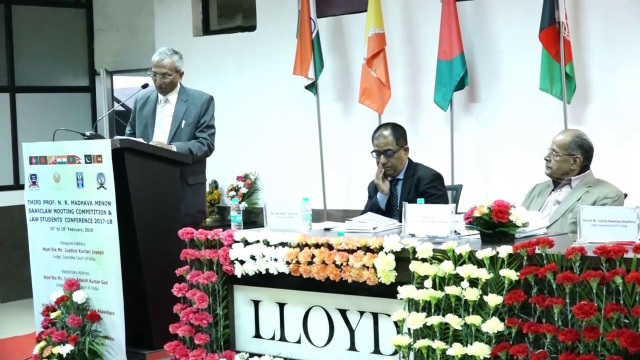 Hon'ble Mr. Justice Adarsh Kumar Goel I Judge I Supreme Court of India I Lloyd Law College