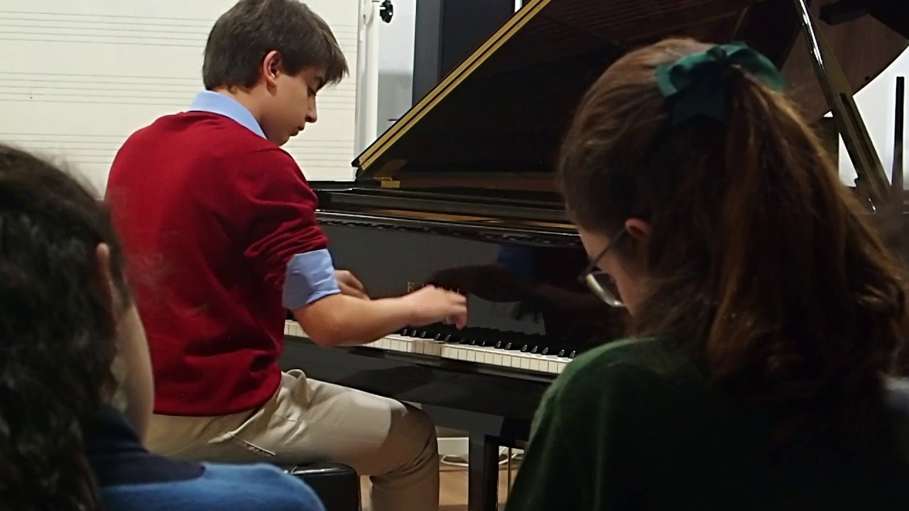 Audición de piano. Conservatorio Profesional de Música Arturo Soria