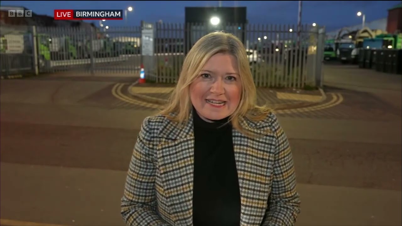 All-out Birmingham bin strike anniversary BBC Midlands Today Evening News 11/03/2026